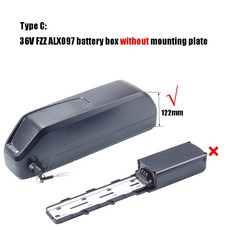 빈 전기 자전거 배터리 상자 36V 48V Ebike 배터리 케이스 Hitway Colorway BK15 BK27 Ridstar Q20 전자 자, 11 C36V box no bracket