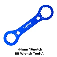 MTB/도로 자전거 밑면 브래킷 렌치 알루미늄 39/40.5/44/46/50mm BB 제거 도구 DUB MT800 BSA30, 04 A 44mm 16 teeth, 1개