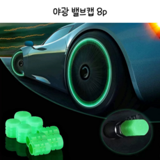 DAM 타이어 야광 밸브캡 8P, 1개