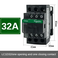 슈나이더 새로운 검정색 버전 AC 3극 접촉기 LC1D25 B7C 24V 110V, 02 LC1D32, 02 24V