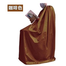 반신욕 가운 좌훈치마 전신 땀복 소매 좌욕 랜덤 사우나, 커피색, 1개