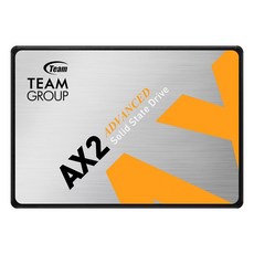 TEAMGROUP AX2 256GB 3D NAND TLC 2.5인치 SATA III 내부 솔리드 스테이트 드라이브 SSD(읽기 속도 최대 540MB/s) 노트북 및 & PC 데, 고급(AX2), 512GB