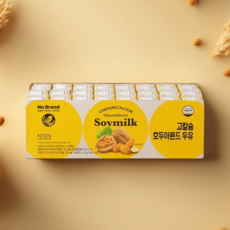 노브랜드 고칼슘 호두 아몬드 두유 190ml 24개 고소한