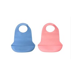 루니오 턱받이 성인실리콘턱받이, 핑크
