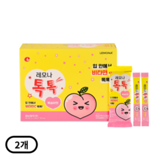 경남제약 카카오 레모나 톡톡 비타민C 2g 100포, 200g, 2개