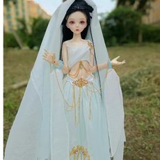 bjd娃衣 古風女娃衣 叔體娃衣, 淺綠色,六分, 1個