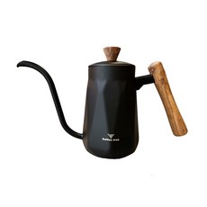Coffee map鑽石手沖壺、細口壺、咖啡壺700ml/10mm/8mm壺嘴/鍍鈦金、鐵氟龍黑色、不鏽鋼色, 黑色10mm, 1個, 700ml