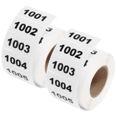 1000매 1-1000 1001-2000 연속 번호 숫자 스티커, 1001-2000번, 2세트