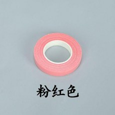 花藝膠帶 綠膠帶 咖啡色 白色 黑色 粉色 紫色 橙色 紅色 天蘭色 黃色 淺綠色 深綠色, 1個, 粉色,1卷
