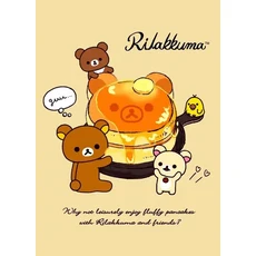 만화 아트 캔버스 애니메이션 포스터 병아리 인쇄 어린이 독서 고양이 만화 귀여운 RILAKKUMA 보육원 장식, 20X30cm Unframed, 3