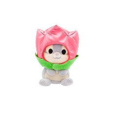 해외 Disney Store 공식 미니 믹스 잇 봉제 인형 - 레이디 귀여운 동물 앤 매치 탈착식 모자 후크 루프 스트랩 어린이 및 수집가를 위한 플러시 장난감 17.8cm7인, 엄지.