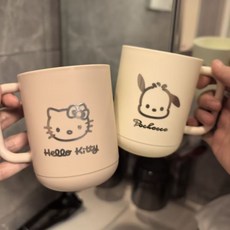 萌寵貓狗洗漱簡約刷牙漱口杯ins情侶杯子學生宿舍家用, 粉色小貓,301-400ml, 1個