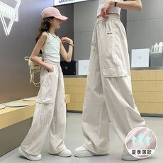 女童防蚊褲夏季薄款兒童速幹褲子夏裝 新款大童冰絲休閒長褲