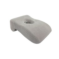 約翰家庭百貨 洞洞趴睡枕頭 慢彈回記憶棉 透氣 上班族午休枕, 淺灰