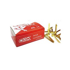 COX 三燕 雙腳釘 10小盒/組 文件固定 辦公用品, 1個, NO.10【3公分】