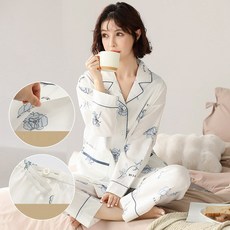 이누아 임산부 출산 고급원단 꿀잠 수유복 잠옷 홈웨어 파자마 상하세트
