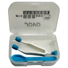 貓頭鷹軟式隱形眼鏡配戴器, 藍色, 1個