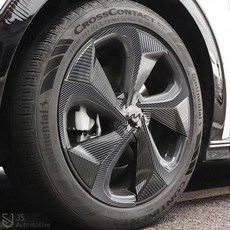 [비브랜드] 피그파인더 20인치 휠마스크 스크래치 기스보호 방지 커버 DIY 스티커 데칼 랩핑 드레스업 튜닝 차량용품 EV6 호환, 유광블랙(한대분), 1개, A타입