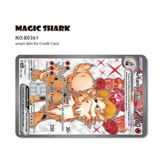 EX MEGA VENUSAUR CHARIZARD BLAS SE 필름 ITE 스티커 MEWTWO PVC 은행 카드 스킨 RAYQUAZA 무광택 신용 데지트, No Chip, B0361