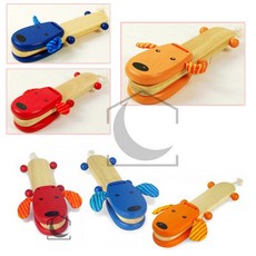 캐스터네츠 강아지 타악기, 16 * 5 cm, 24개월, 레드, 블루, 오렌지(임의배송)