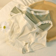 新款中腰內褲女純棉襠日系甜美無痕高中少女學生夏季薄款涼感短褲, 1條裝-奶咖,XL （60.0-70.0公斤）