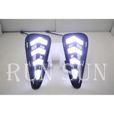 RUN SUN 全新豐田 15 16 17 CAMRY 7.5代 光柱雙色箭頭款 日行燈 流水方向燈, 1個