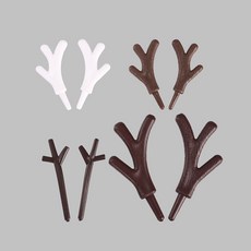 인형뿔-루돌프 사슴뿔(2개) [3627] / 모루 인형 만들기 재료, 브라운 중, 1개