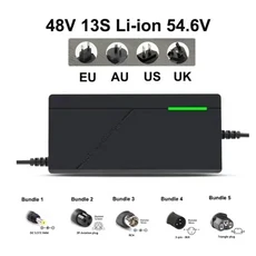 54.6V 2A 3A 5A 충전기 13S 48V 배터리 팩 고속 정전류 및 완전 자동 정지, 03 번들 5, 01 5A, 01 54.6V 13S charger