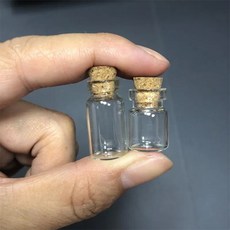 코르크 마개 병 유리 공병, 1개, 1ml