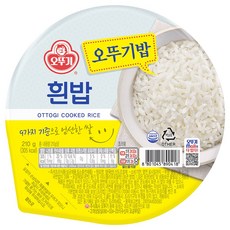 오뚜기밥 흰밥, 210g, 24개