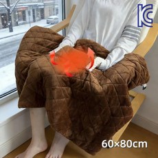 KC인증 전기 담요 USB 사무실 무릎담요 휴대용 극세사 온열담요 전기담요 캠핑 차박 다용도 찜질기 온열 전기요 60*80cm, 커피색