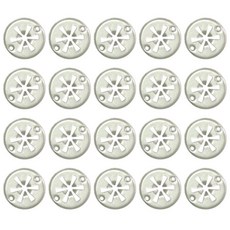 배기 열 차폐 클립 너트 와셔 30mm 고정 리테이너 클립 너트 금속 클램프, 20개