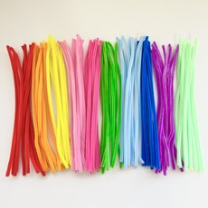 컬러 혼합 가는 모루철사 묶음 DIY 미술 공예 재료 110개, 100개, 2. 캔디팝 비비드