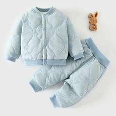 安陽童裝 冬季嬰兒棉襖套裝 寶寶開衫夾克棉服棉褲 5-18個月