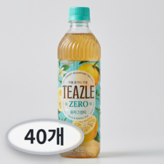 웅진 티즐 제로 유자 그린티, 500ml, 40개