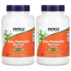 [Now Foods] 쏘팔메토 베리 550 mg 250 베지캡슐 2 SET