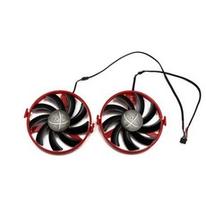 2 개/몫 FDC10U12S9 C 쿨러 팬은 XFX Radeon RX 460 GPU 그래픽 카드 냉각 팬용 RX460을 대체합니다.