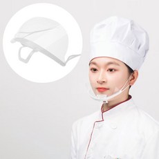 위생 투명마스크/병원 안면 식당 조리용 일회용마스크, 1개