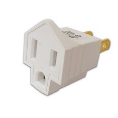 太星電工 MAX STAR 3P轉2P插座轉換器 台灣製造 安全耐用 方便攜帶, 白色, 2個, 0