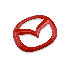 호환 마쓰다 MX-5 2 5 3 6 CX-8 CX-3 CX-5 CX-7 MS RX-8 악셀라 8 차량용 ABS 스티어링 휠 센터 엠블럼 스, 06 1Pcs Red Mazda