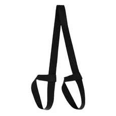 요가 매트 스트랩 벨트 조정 가능한 스포츠 슬링 어깨 운반 운동 스트레치 탄성, 7) Black, 1개