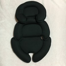嬰兒安全座椅坐墊 提籃推車通用內墊 新生寶寶保護墊, 黑色, 1個