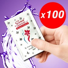 필센스 팩젤 100p 휴대용 여성청결제, 100개