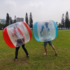 범퍼볼 야외 스포츠 충격 흡수 쿠션볼 성인용 밸런스쿠션 레저 놀이용 내구성 안전, 60cm 어린이 블루 터치볼