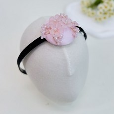 하니꽃 비즈 한복 머리띠 머리장식 소품