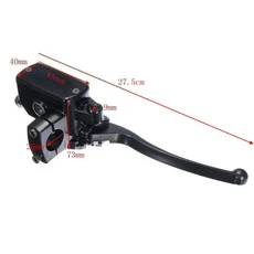 쿠쿠스토어 혼다 야마하 스즈키 1쌍 1인치 25mm 범 오토바이 프론트 브레이크 클러치 레버 마스터 실린더, 01 Right