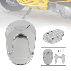 Vespa GTS300 2013-2021 側支架加大腳座-極限超快感, Silver, 1個, Silver