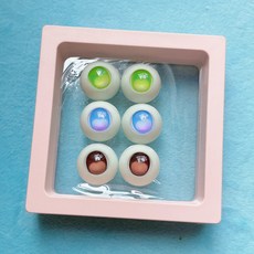 BJD 娃娃眼珠 二次元壓克力眼片, 1個, 顔色隨機,16mm壓眼
