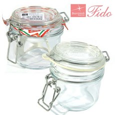 보르미올리 피도 유리 밀폐용기 화이트, 200ml, 2개