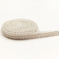 5 미터 8mm 트림 바느질 레이스 골드 실버 지 네브 꼰 리본 홈 파티 장식 DIY 의류 커브 Seing, beige, 1개